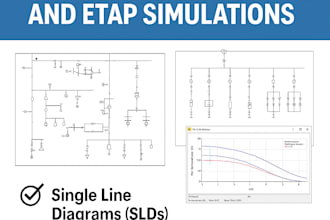 create electrical design and perform etap simulation analysis