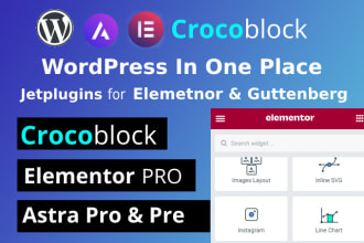 install elementor pro and crocoblock jetengine