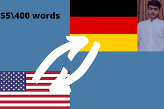 translate english to german and vice versa