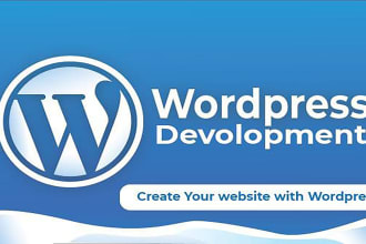 be create a wordpress website and customize as a wordpress developer