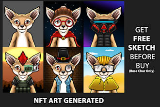 create 100, 1k, 10k nft art collection
