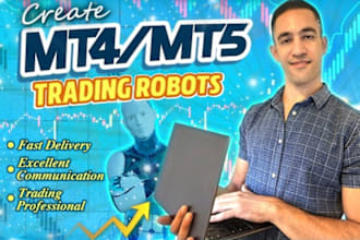 code your strategy in mt4 or mt5 trading robot, ea