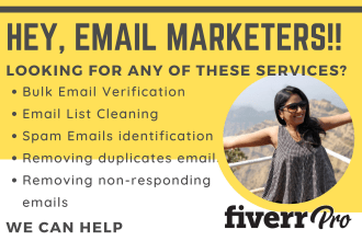 do bulk email verification, email validation, list cleaning