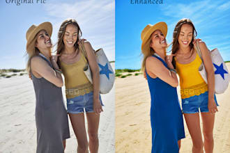 enhance your photo and add vibrant colors to it