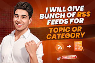 give bunch of rss feeds for topic or category