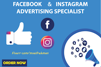 be your facebook and instagram advertising  specialist