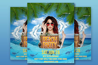 design  club  event business, flyer, or poster in 12 hours