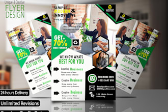 create beautiful flyers, posters and brochures