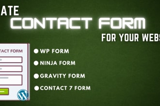 design wordpress contact form