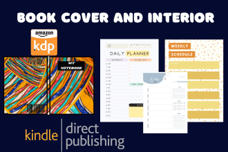 create a low content book cover and interior for amazon KDP
