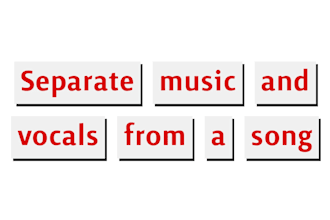 separate music from a song