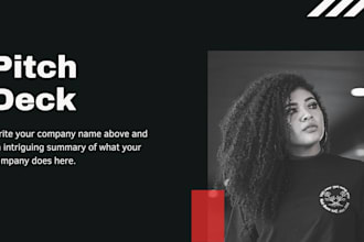 design pitch deck presentation for your business