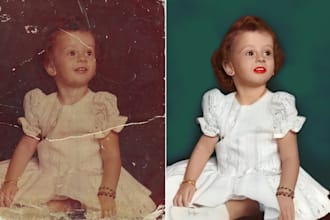 do restore, colorize, damage, and repair your old photo