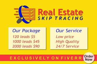 do real estate skip tracing business