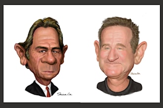 draw funning digital caricatures