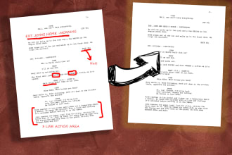 proofread your screenplay for commissions