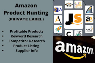 do amazon product hunting and research for private label