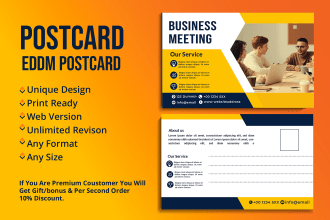 do business promotional postcard and eddm postcard design