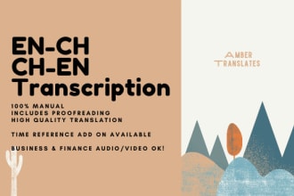 translate and transcribe your chinese or english video