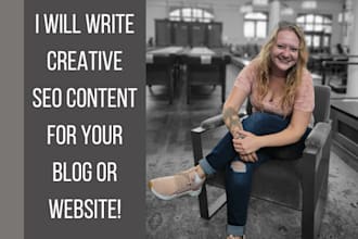 write creative seo blog articles or website content