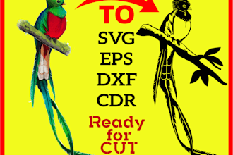 convert your images to  dxf, eps, svg, ready for cutting
