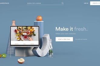 make custom design and develop a landing page or homepage