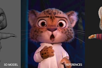 do 3d texturing and character look development