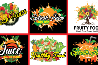 design fruit vegetable, twisted coffee, nekter  juice, kitsune logo in 24 hour