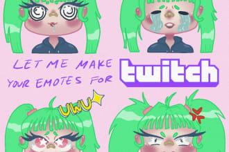 create an adorable, original chibi emote for twitch