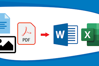 manual convert pdf or any file to word or excel