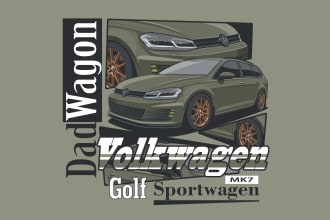 draw vector cartoon car illustration for your t shirt