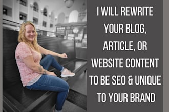 edit or rewrite your blog, article, website copy, or content