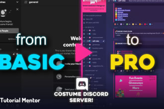 create professional discord servers for any purpose