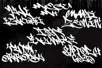 make graffiti tags style for your name or brand