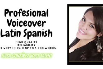 record professional spanish voice over human voice