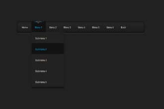 give you sexy css and html dropdown fascinating menu  for your website