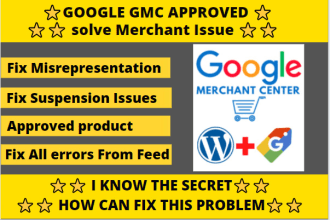 fix google misperception issue and fix merchant suspension and reactivate gmc