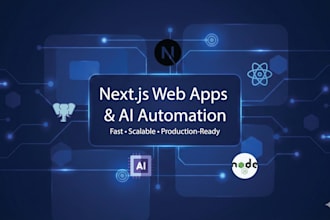 build nextjs web apps with ai features, dashboards and apis
