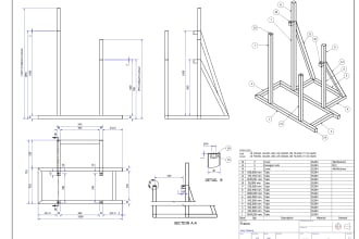 create assembly frame and manufacturing drawing