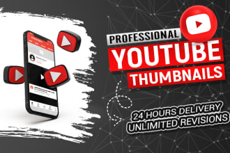 design attractive youtube thumbnail