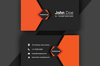 create nice card name design for you