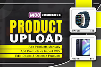 add product upload or import CSV to wordpress ecommerce web