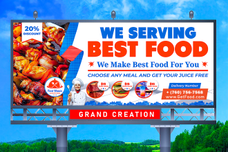 design billboard, signage, yard sign, hoardings, sign board