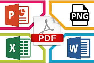 convert your PDF into word, excel, PPT, jpg