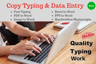 help you with typing jobs