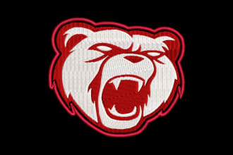 do embroidery logo digitizing design into dst, jef, and pes file