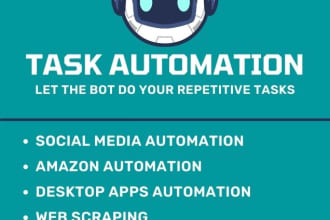 create task automation bots and web scrapers