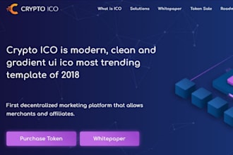 create crypto website landing page, cardano website, cardano whitepaper