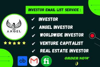 provide verified active investors or angel investor email list building
