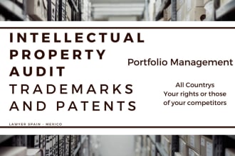 to carry out an audit of trademarks and patents
